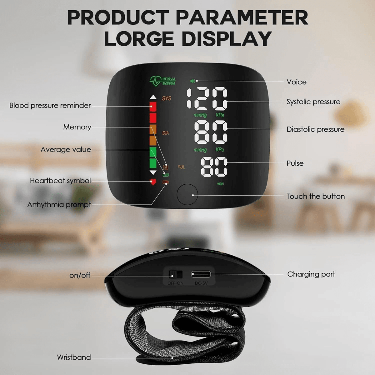 Automatic Wrist Blood Pressure Monitor