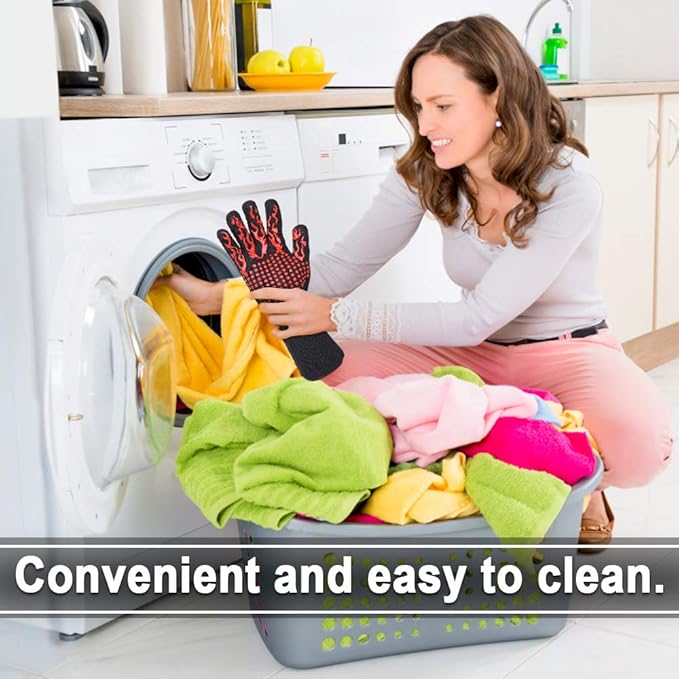 Heat Resistant BBQ Oven Gloves