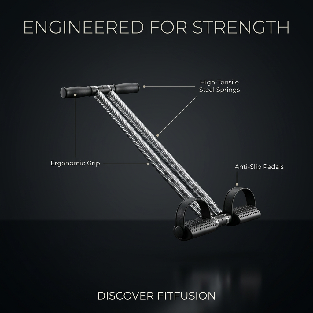 High-Tension Steel Resistance Tummy Trimmer & Full-Body Toner
